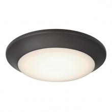 Westinghouse 6134100 - 7.5 in. 16W Dimmable LED Surface Mount with Color Temperature Selection Black-Bronze Finish Frosted