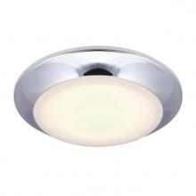 Westinghouse 6134300 - 7.5 in. 16W Dimmable LED Surface Mount with Color Temperature Selection Chrome Finish Frosted