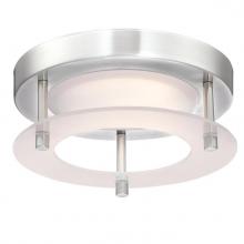 Westinghouse 6575200 - 6 in. 12W LED Flush Brushed Nickel Finish Frosted Acrylic Ring