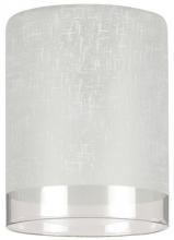 Westinghouse 8101400 - White Linen Cylinder Shade with Translucent Band