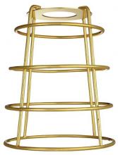 Westinghouse 8503700 - Neckless Polished Brass Cage Shade with Open Bottom