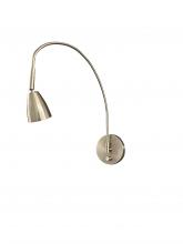 House of Troy DAALEDL-SN - Advent Arch LED Satin Nickel Direct Wire Library Light (GU10 LED Bulb)