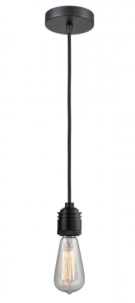 Winchester - 1 Light - 2 inch - Matte Black - Cord hung - Mini Pendant