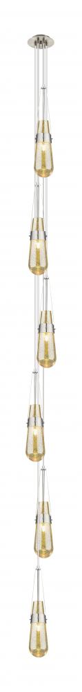 Milan - 6 Light - 6 inch - Brushed Satin Nickel - Multi Pendant