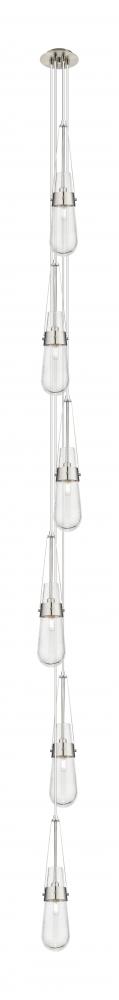 Milan - 6 Light - 6 inch - Brushed Satin Nickel - Multi Pendant