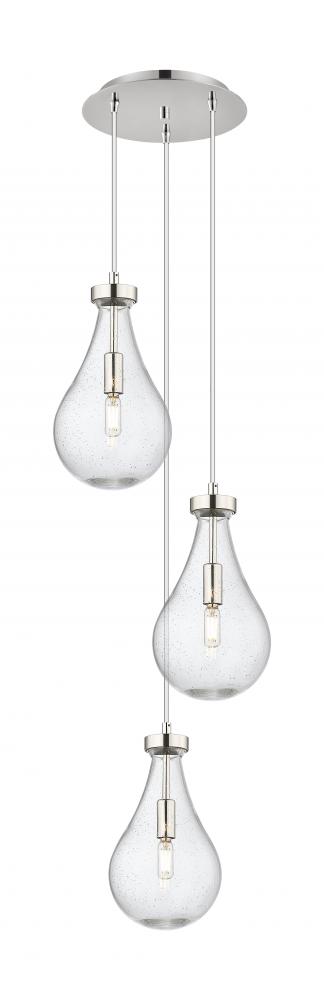 Owego - 3 Light - 13 inch - Polished Nickel - Multi Pendant