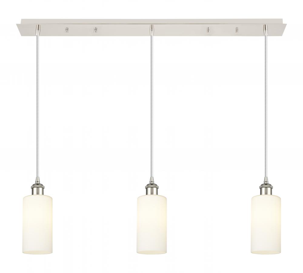 Crown Point - 3 Light - 37 inch - Polished Nickel - Linear Pendant