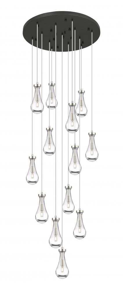 Owego - 13 Light - 32 inch - Polished Nickel - Multi Pendant