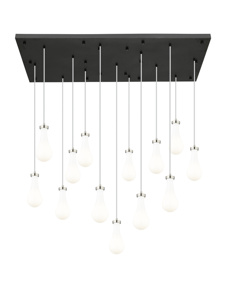 Owego - 13 Light - 54 inch - Brushed Satin Nickel - Multi Pendant