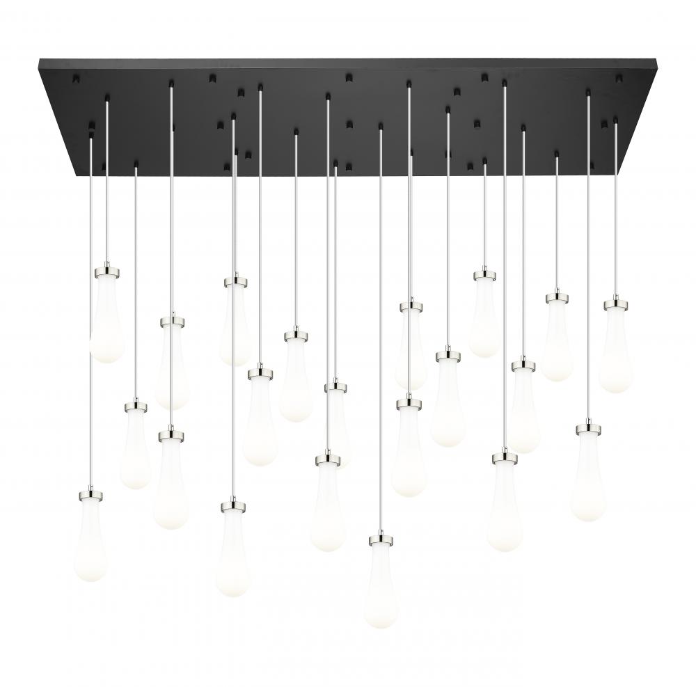 Owego - 21 Light - 71 inch - Brushed Polished Nickel - Multi Pendant