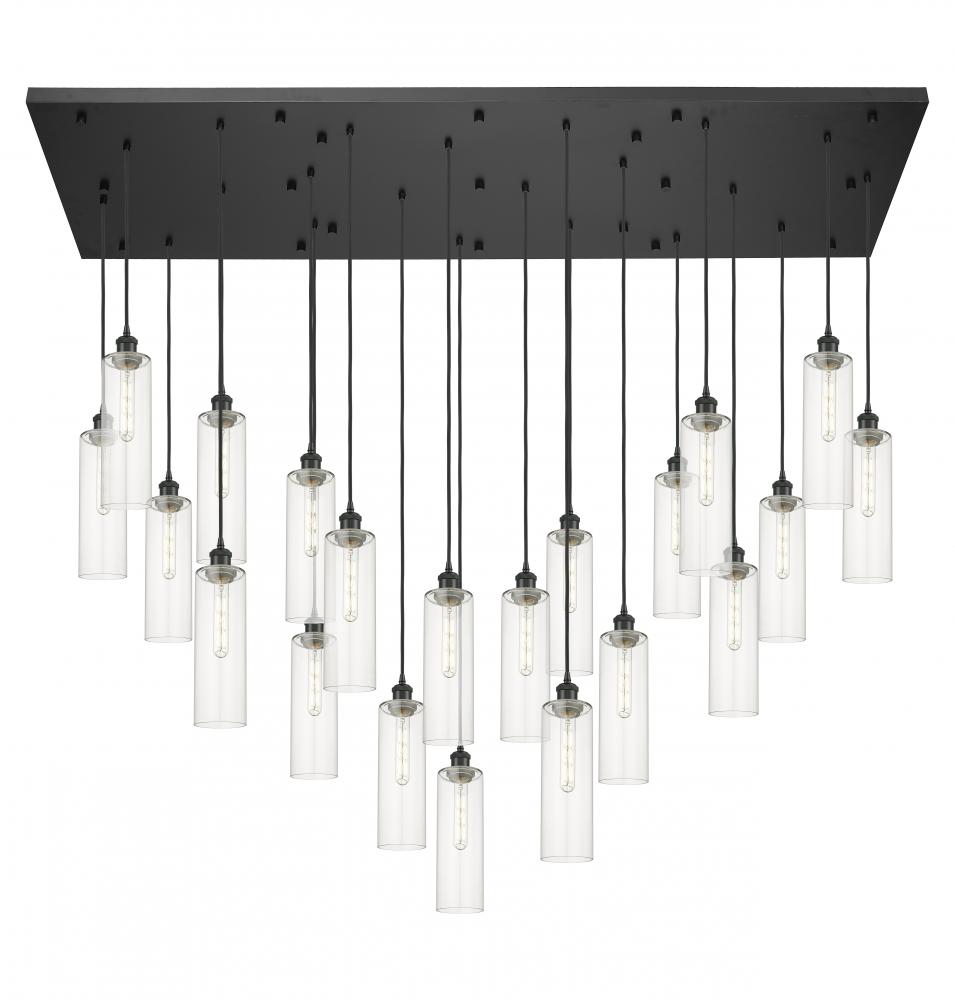 Crown Point - 21 Light - 71 inch - Matte Black - Multi Pendant