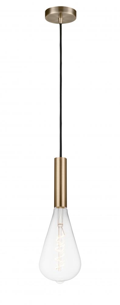 Edison - 1 Light - 5 inch - Antique Brass - Cord hung - Mini Pendant