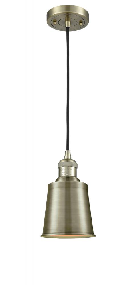 Addison - 1 Light - 5 inch - Antique Brass - Cord hung - Mini Pendant