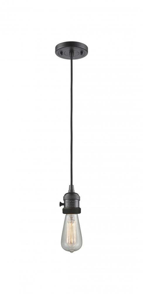 Bare Bulb - 1 Light - 3 inch - Oil Rubbed Bronze - Cord hung - Mini Pendant