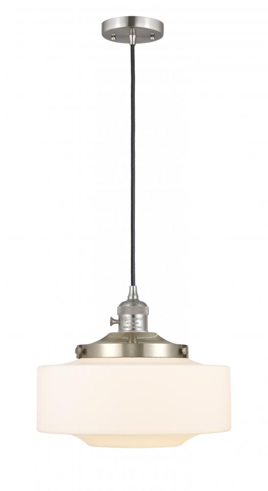 Bridgeton - 1 Light - 16 inch - Brushed Satin Nickel - Cord hung - Mini Pendant