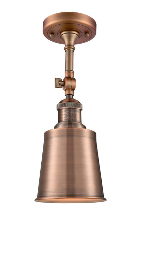 Addison - 1 Light - 5 inch - Antique Copper - Semi-Flush Mount