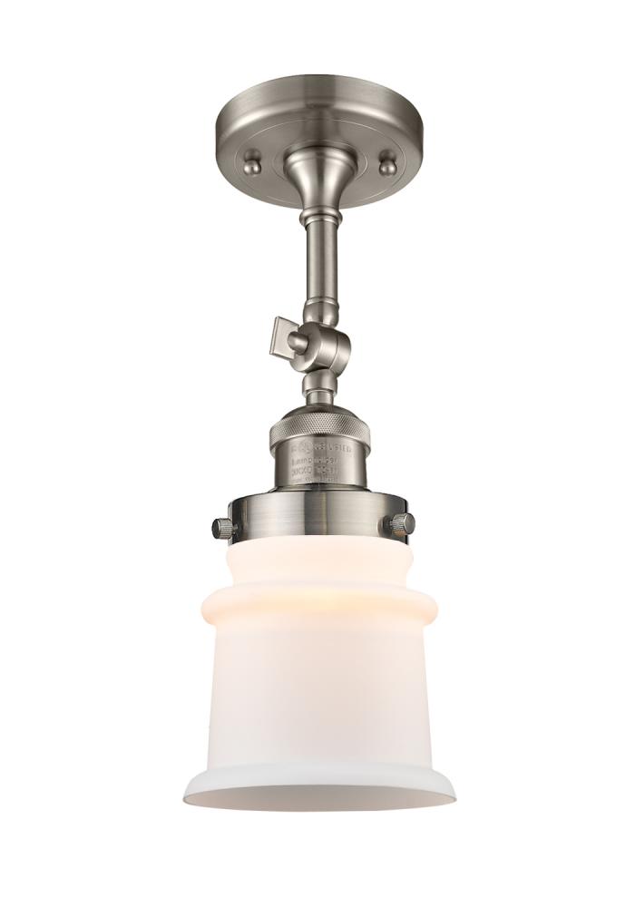 Canton - 1 Light - 5 inch - Brushed Satin Nickel - Adjustable Semi-Flush Mount