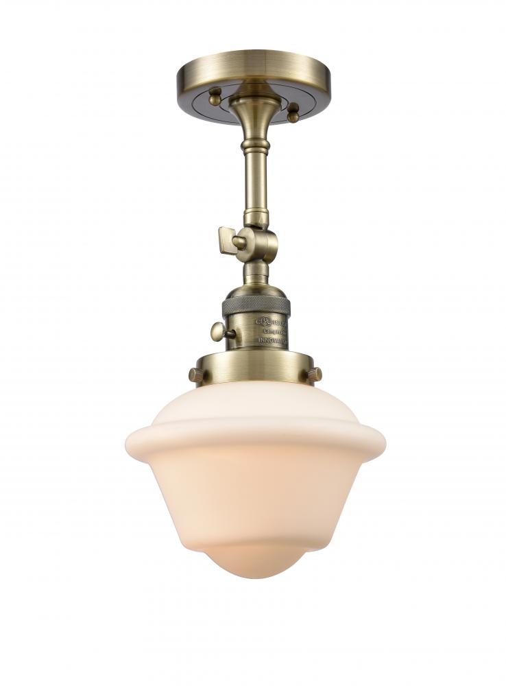 Small Oxford 1 Light Semi-Flush Mount