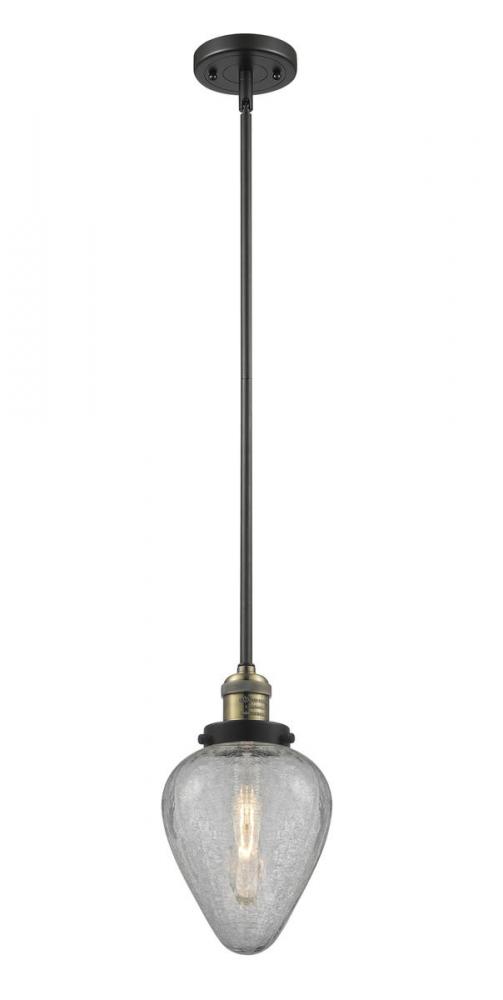 Geneseo - 1 Light - 7 inch - Black Antique Brass - Stem Hung - Mini Pendant