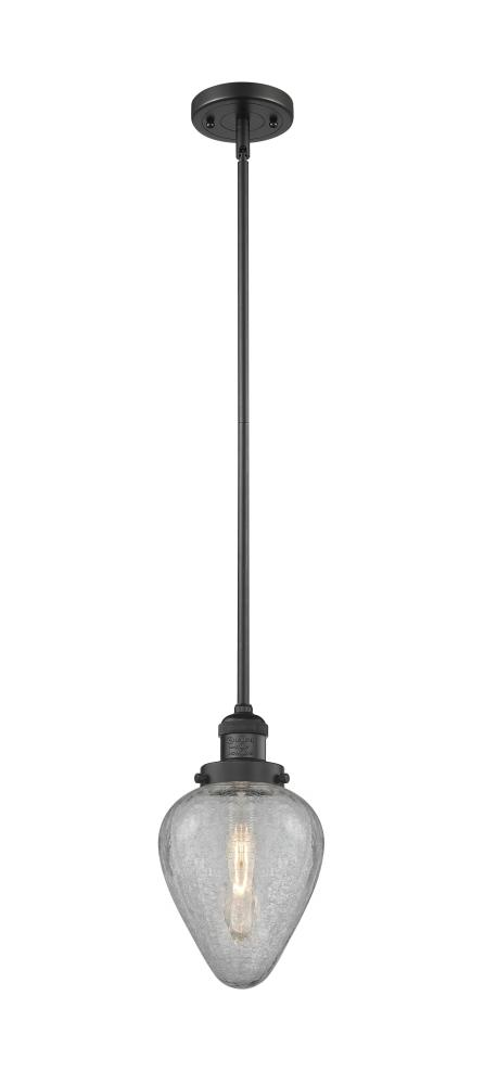 Geneseo - 1 Light - 7 inch - Matte Black - Stem Hung - Mini Pendant