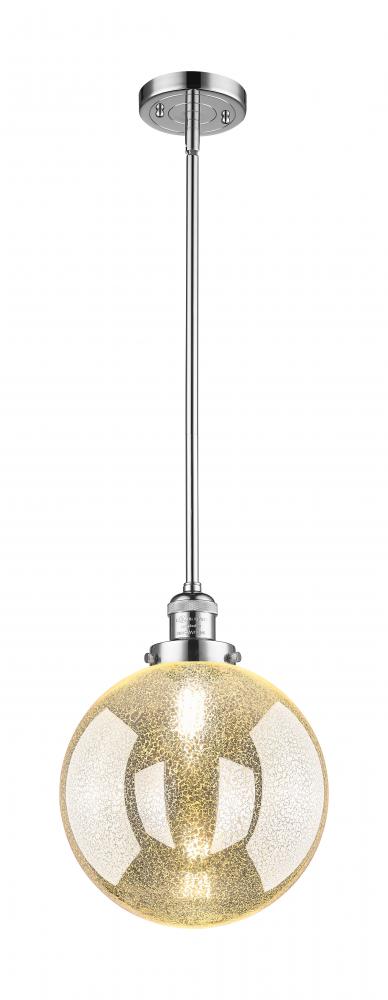 Beacon - 1 Light - 10 inch - Polished Chrome - Stem Hung - Mini Pendant