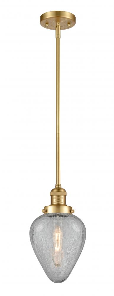 Geneseo - 1 Light - 7 inch - Satin Gold - Stem Hung - Mini Pendant