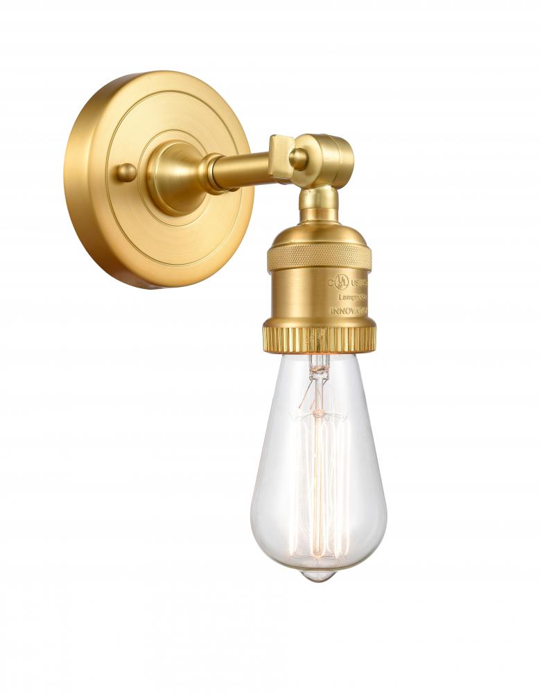 Bare Bulb - 1 Light - 5 inch - Satin Gold - Sconce