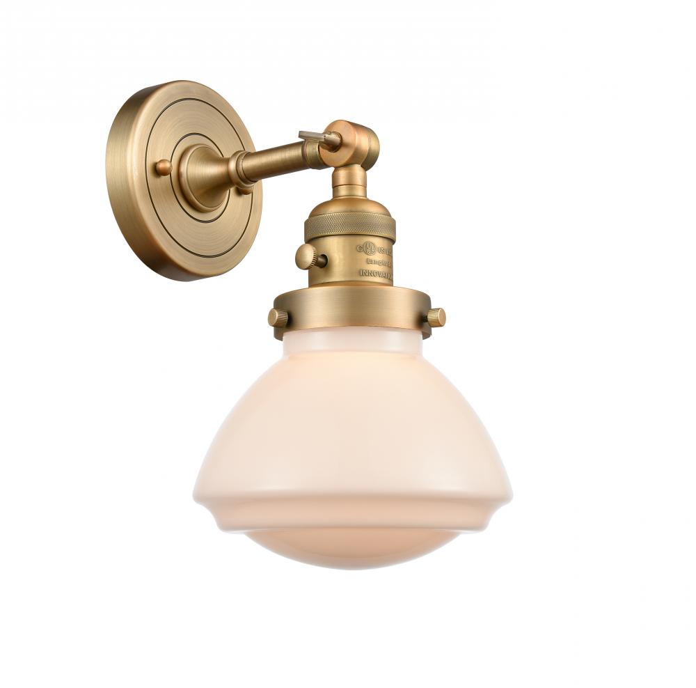 Olean - 1 Light - 7 inch - Brushed Brass - Adjustable Sconce