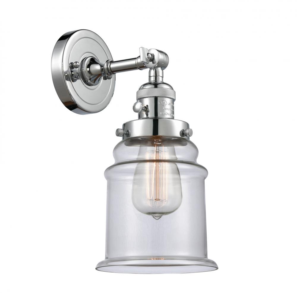 Canton - 1 Light - 7 inch - Polished Chrome - Adjustable Sconce