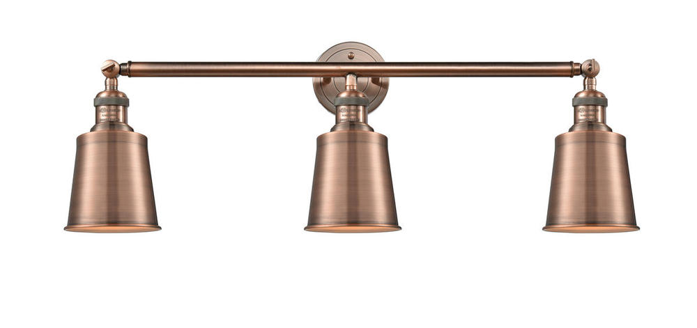 Addison - 3 Light - 32 inch - Antique Copper - Bath Vanity Light
