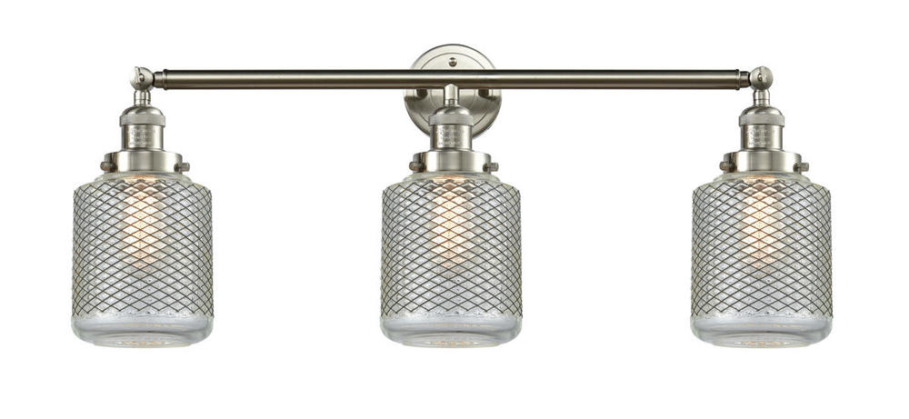 Stanton - 3 Light - 32 inch - Brushed Satin Nickel - Bath Vanity Light