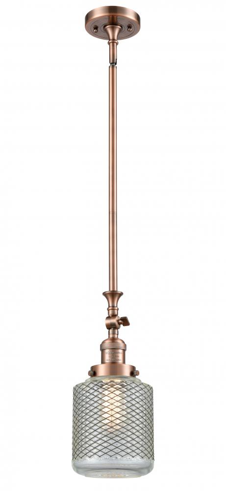 Stanton - 1 Light - 6 inch - Antique Copper - Stem Hung - Mini Pendant