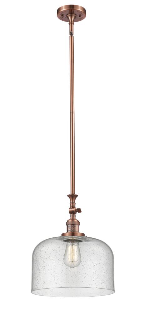 Bell - 1 Light - 12 inch - Antique Copper - Stem Hung - Mini Pendant