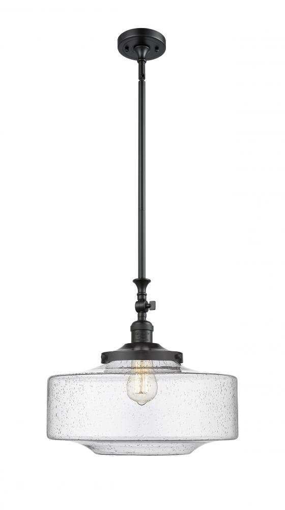 Bridgeton - 1 Light - 16 inch - Matte Black - Stem Hung - Adjustable Mini Pendant