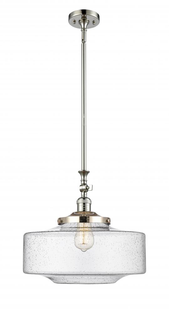 Bridgeton - 1 Light - 16 inch - Polished Nickel - Stem Hung - Adjustable Mini Pendant