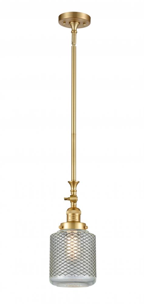 Stanton - 1 Light - 6 inch - Satin Gold - Stem Hung - Mini Pendant