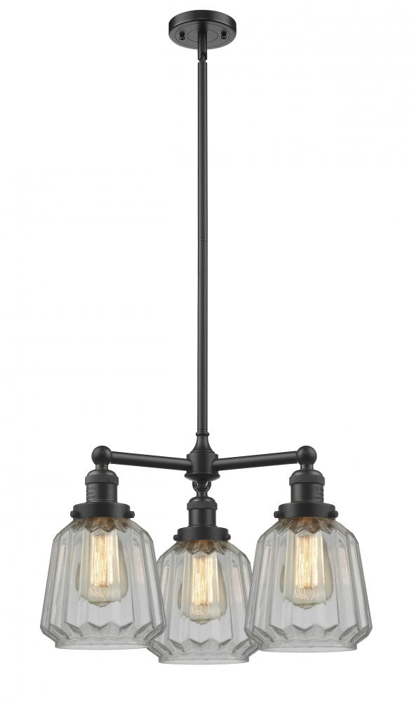 Chatham - 3 Light - 24 inch - Oil Rubbed Bronze - Stem Hung - Chandelier