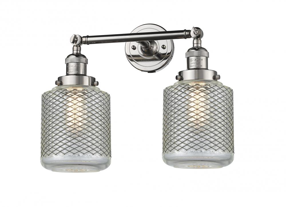 Stanton - 2 Light - 16 inch - Polished Nickel - Adjustable Bath Vanity Light