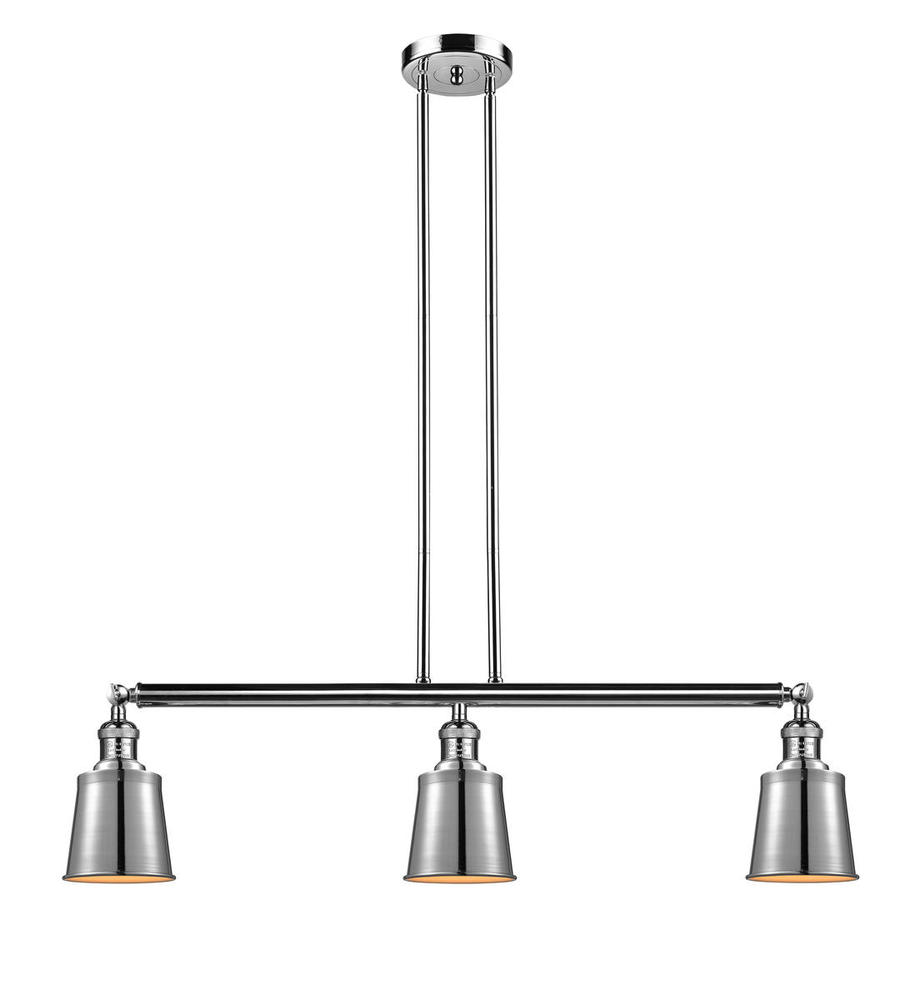 Addison - 3 Light - 38 inch - Polished Nickel - Stem Hung - Adjustable Island Light