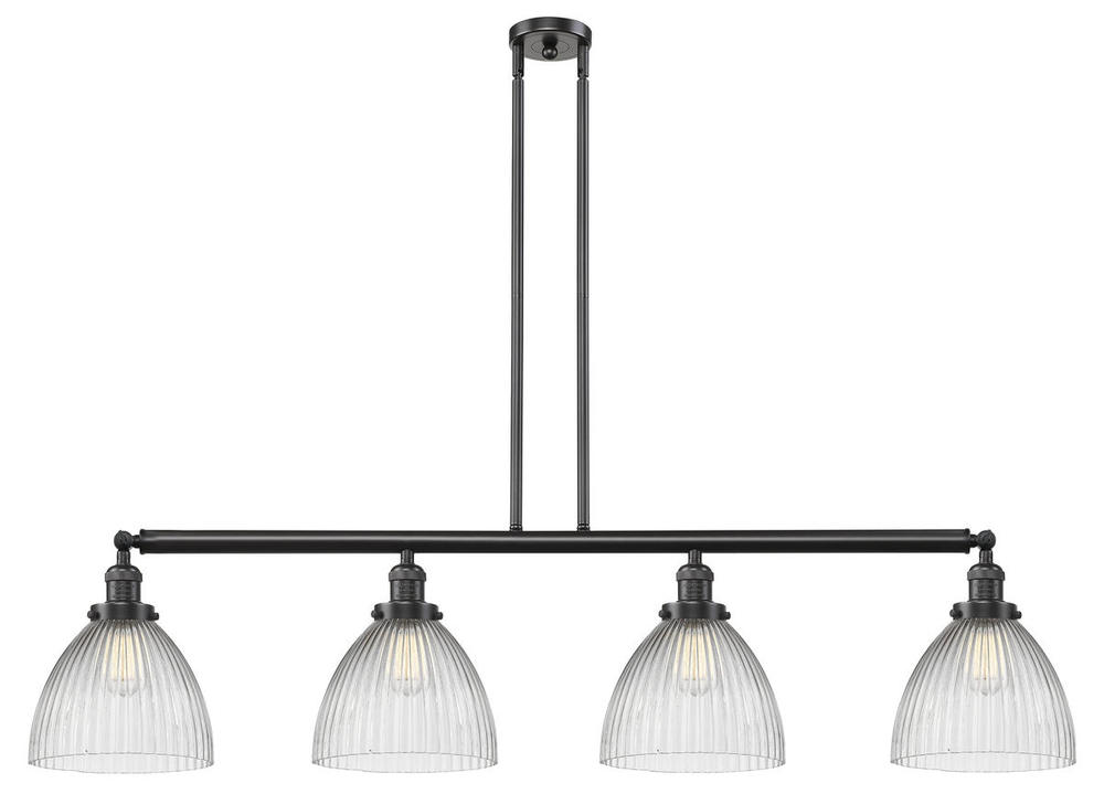 Seneca Falls - 4 Light - 51 inch - Oil Rubbed Bronze - Stem Hung - Island Light