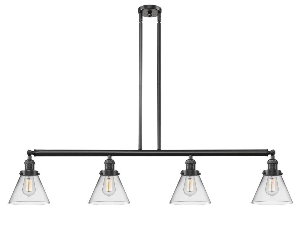 Cone - 4 Light - 52 inch - Oil Rubbed Bronze - Stem Hung - Island Light