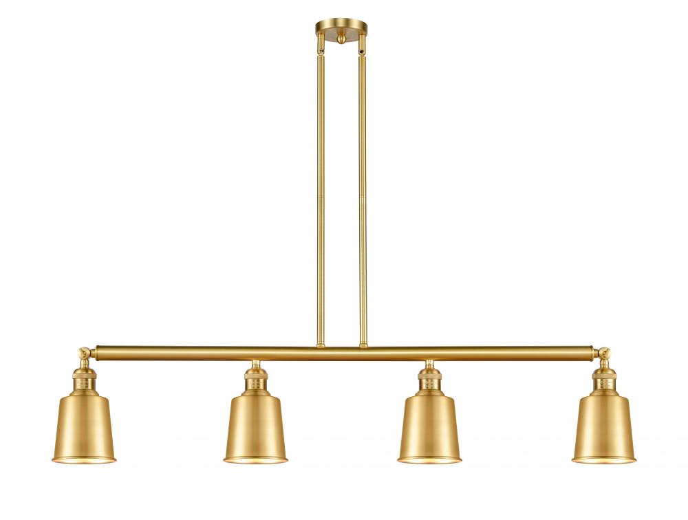 Addison - 4 Light - 50 inch - Satin Gold - Stem Hung - Adjustable Island Light