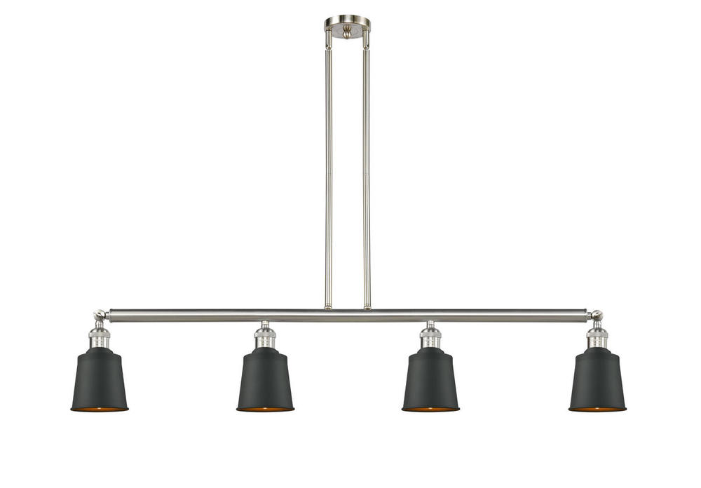 Addison - 4 Light - 50 inch - Brushed Satin Nickel - Stem Hung - Adjustable Island Light