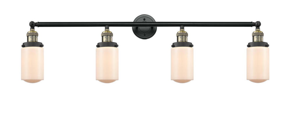 Dover - 4 Light - 43 inch - Black Antique Brass - Adjustable Bath Vanity Light