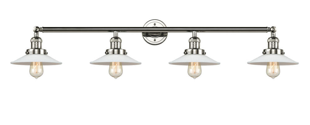 Halophane - 4 Light - 45 inch - Polished Nickel - Adjustable Bath Vanity Light