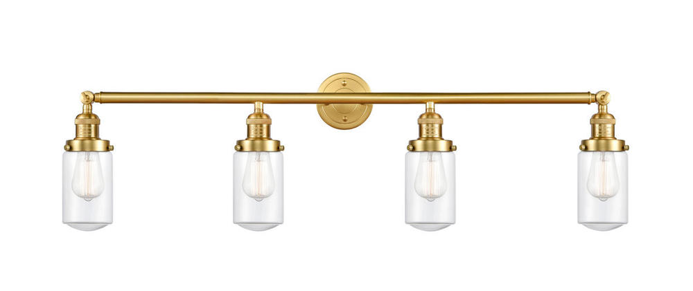 Dover - 4 Light - 43 inch - Satin Gold - Adjustable Bath Vanity Light