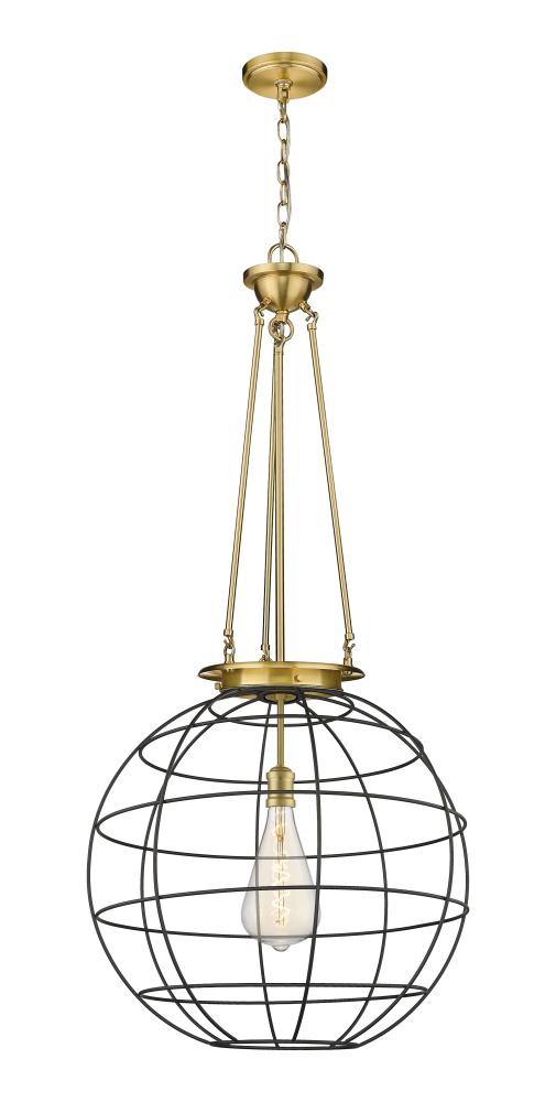 Lake Placid - 1 Light - 22 inch - Satin Gold - Chain Hung - Pendant