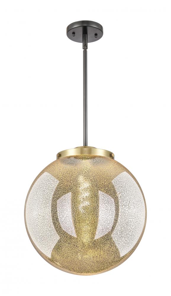 Beacon - 1 Light - 16 inch - Black Antique Brass - Stem Hung - Pendant
