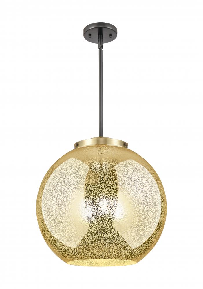 Athens - 3 Light - 16 inch - Black Antique Brass - Cord hung - Pendant