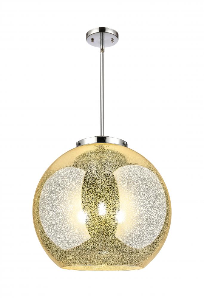 Athens - 3 Light - 18 inch - Polished Chrome - Cord hung - Pendant